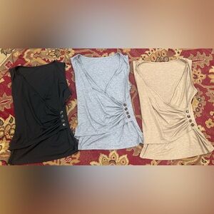 Woman low Vneck tank top Bundle (S/M)